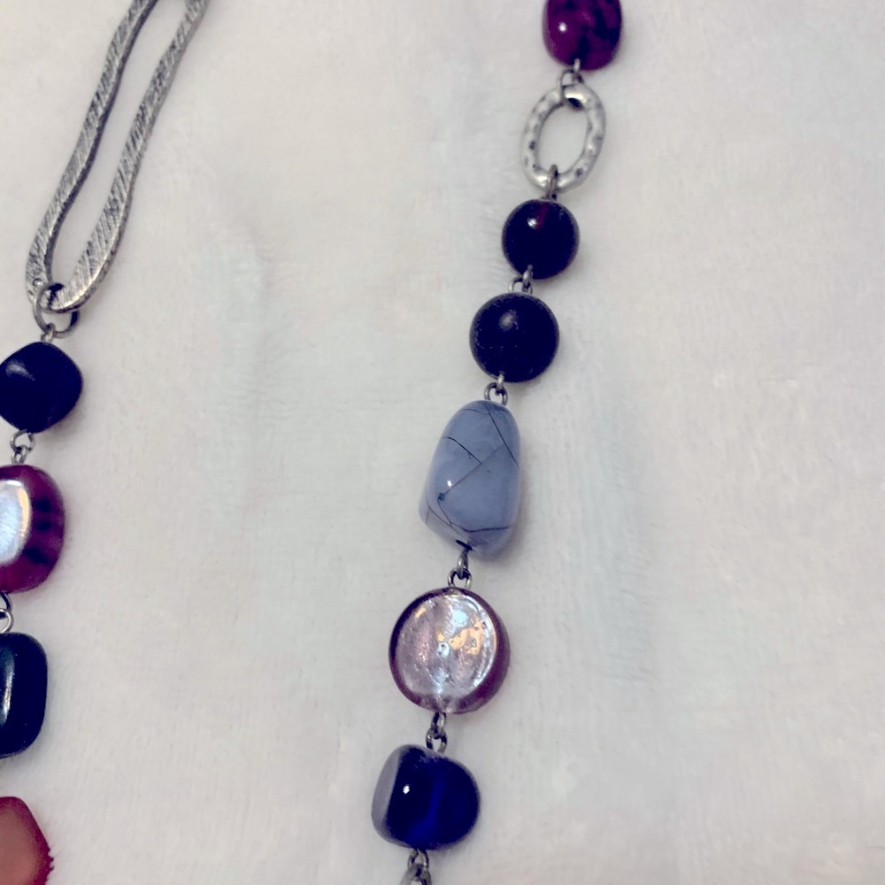 Cold water creek necklace. Beads and metal - Picture 5 of 8